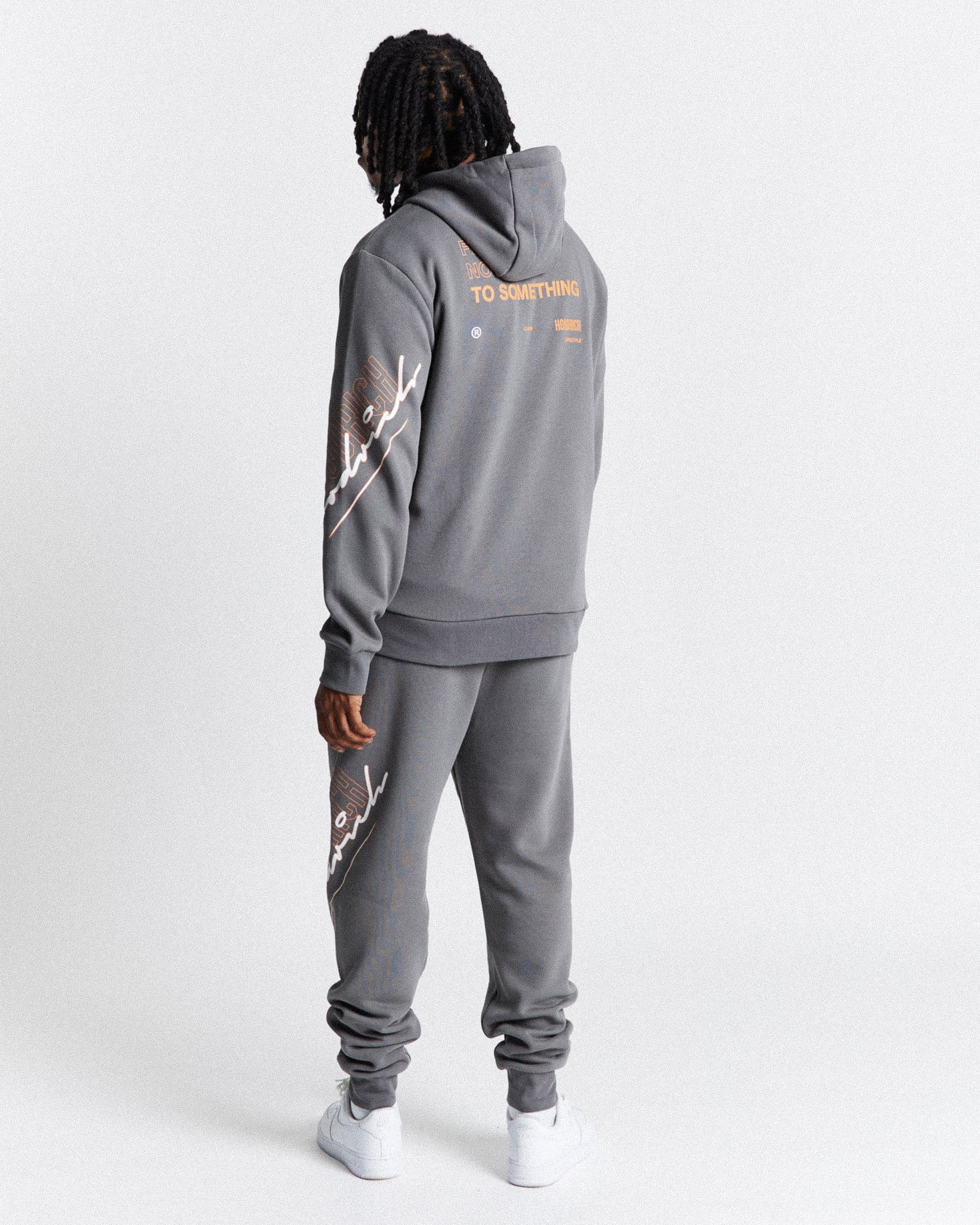 Caliber Hoodie - Grey/Orange/White