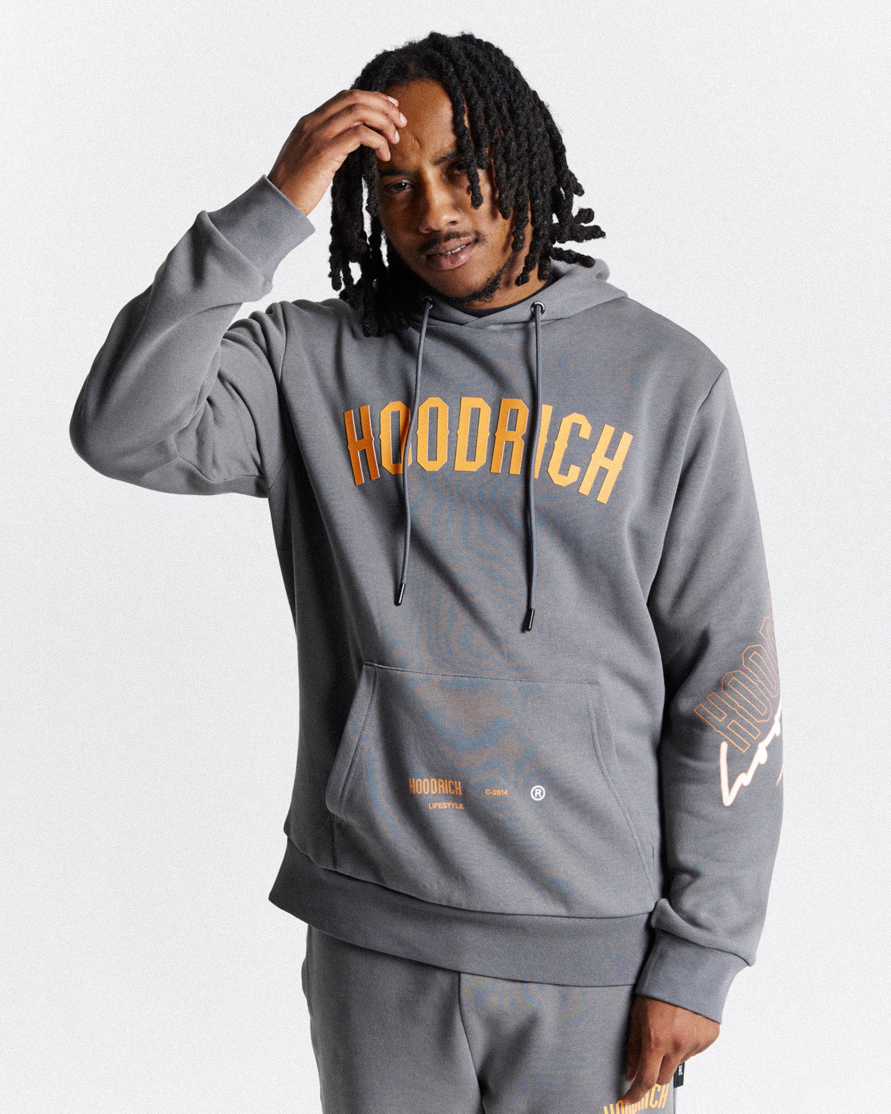 Caliber Hoodie - Grey/Orange/White