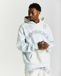 Inkline Oversized Hoodie - Grey/White