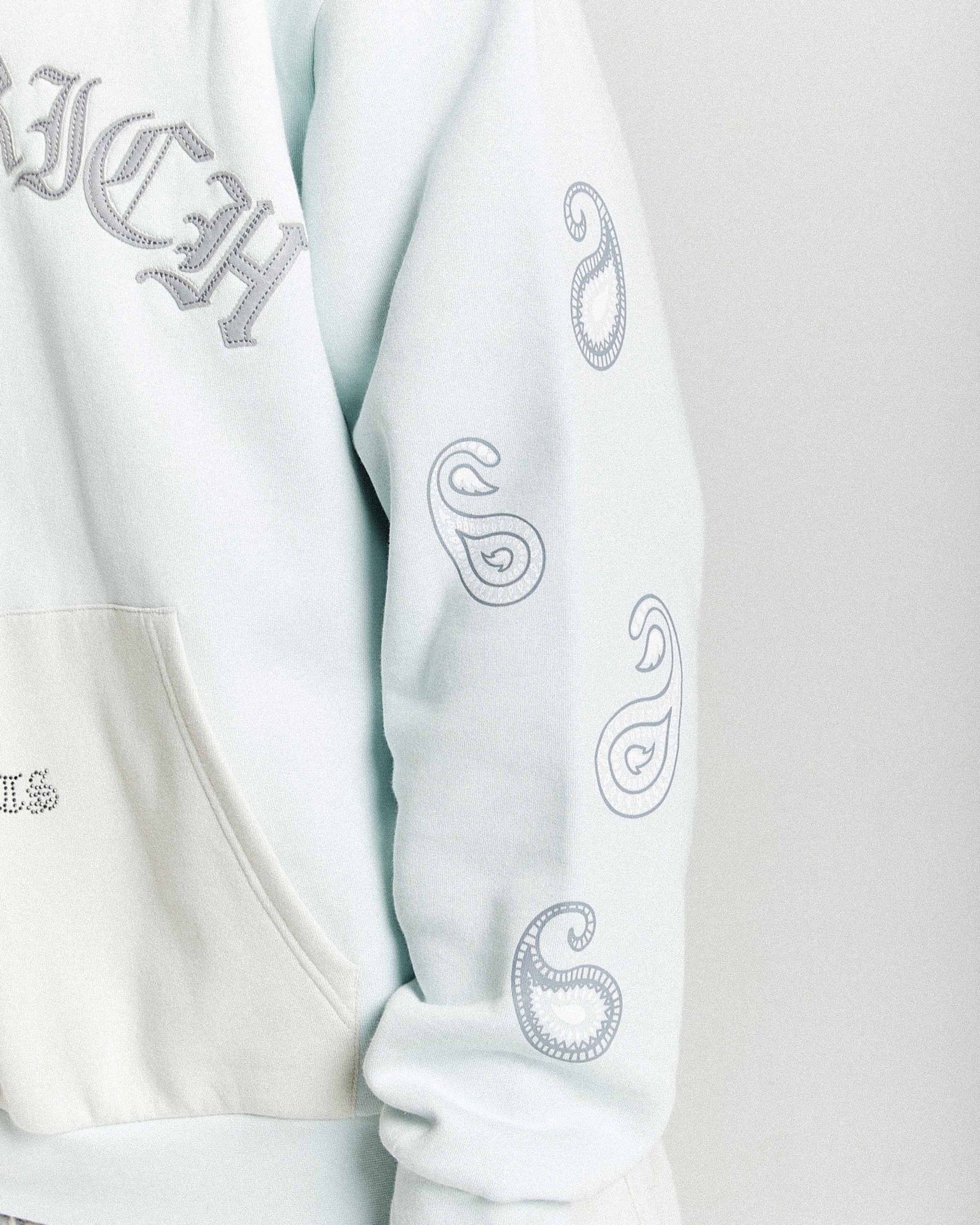 Inkline Oversized Hoodie - Grey/White