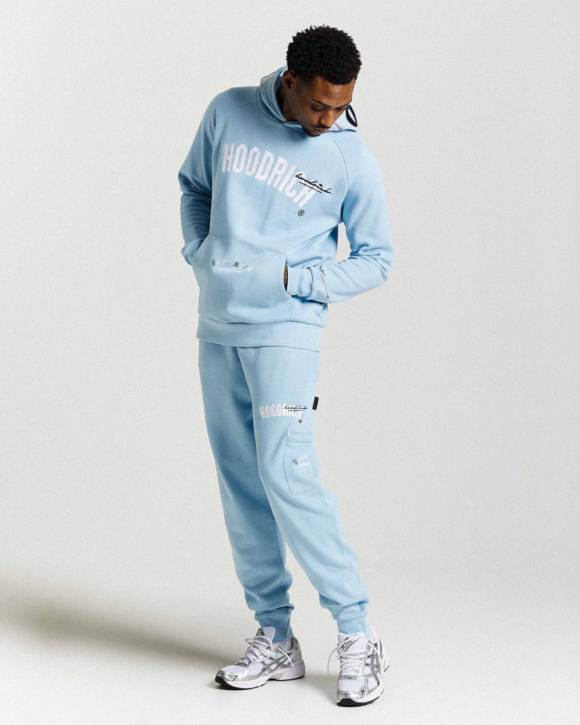 Heat Joggers - Blue/White