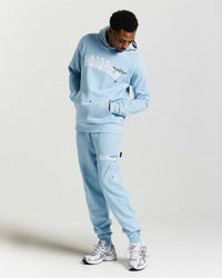 Heat Joggers - Blue/White
