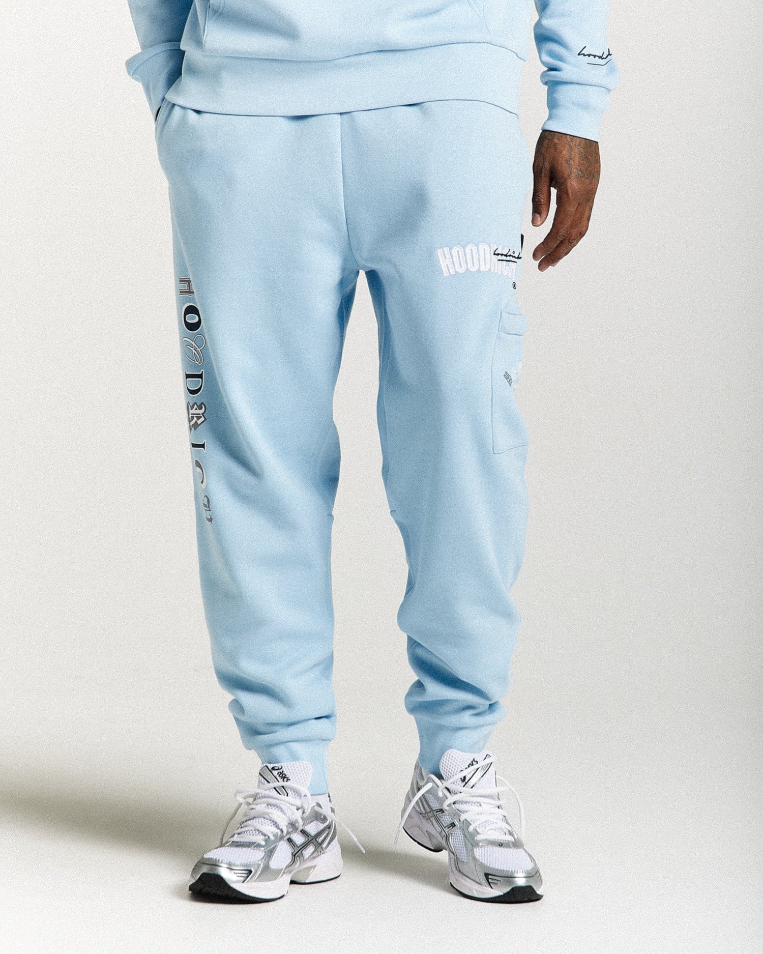 Heat Joggers - Blue/White