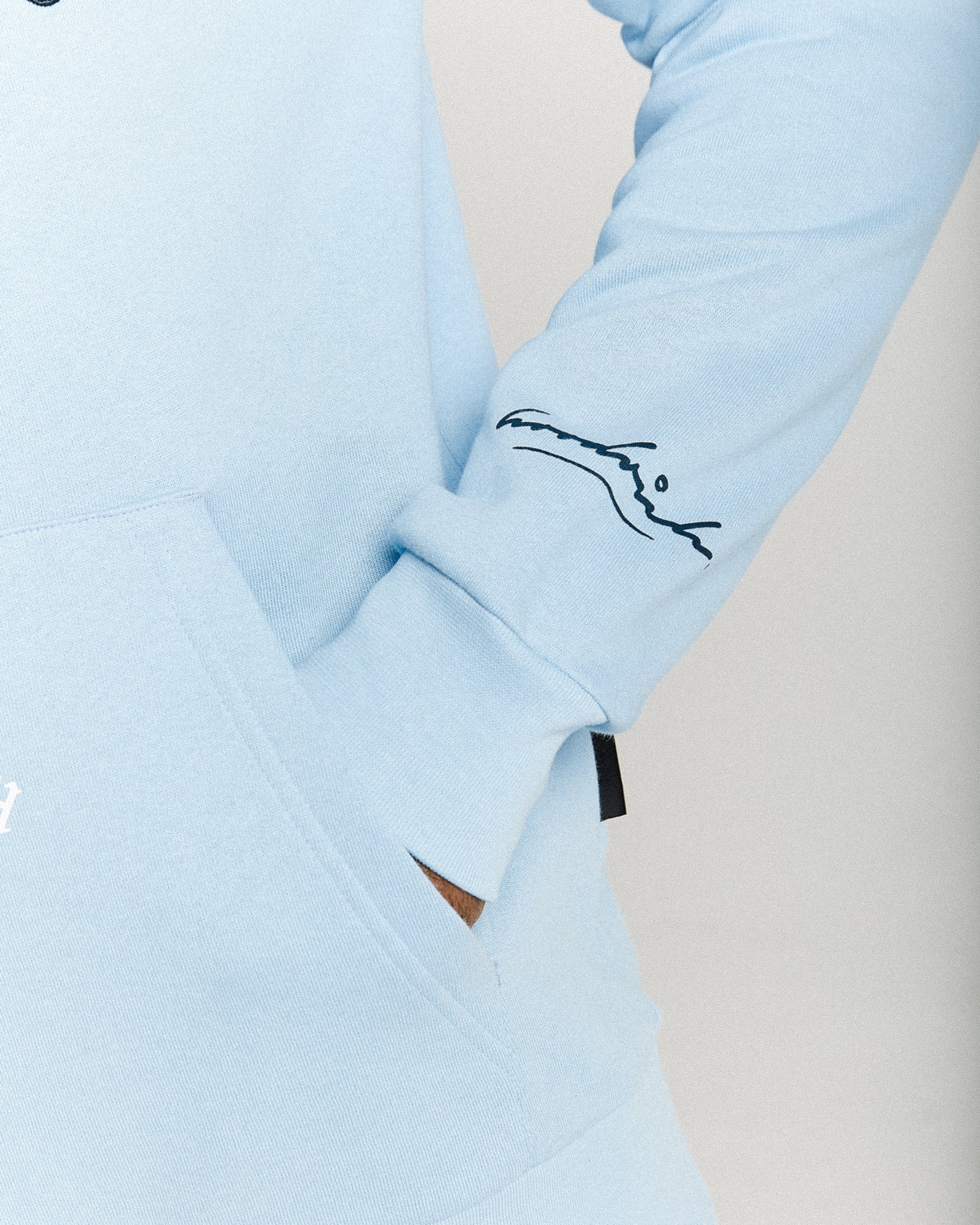 Heat Hoodie - Blue/White