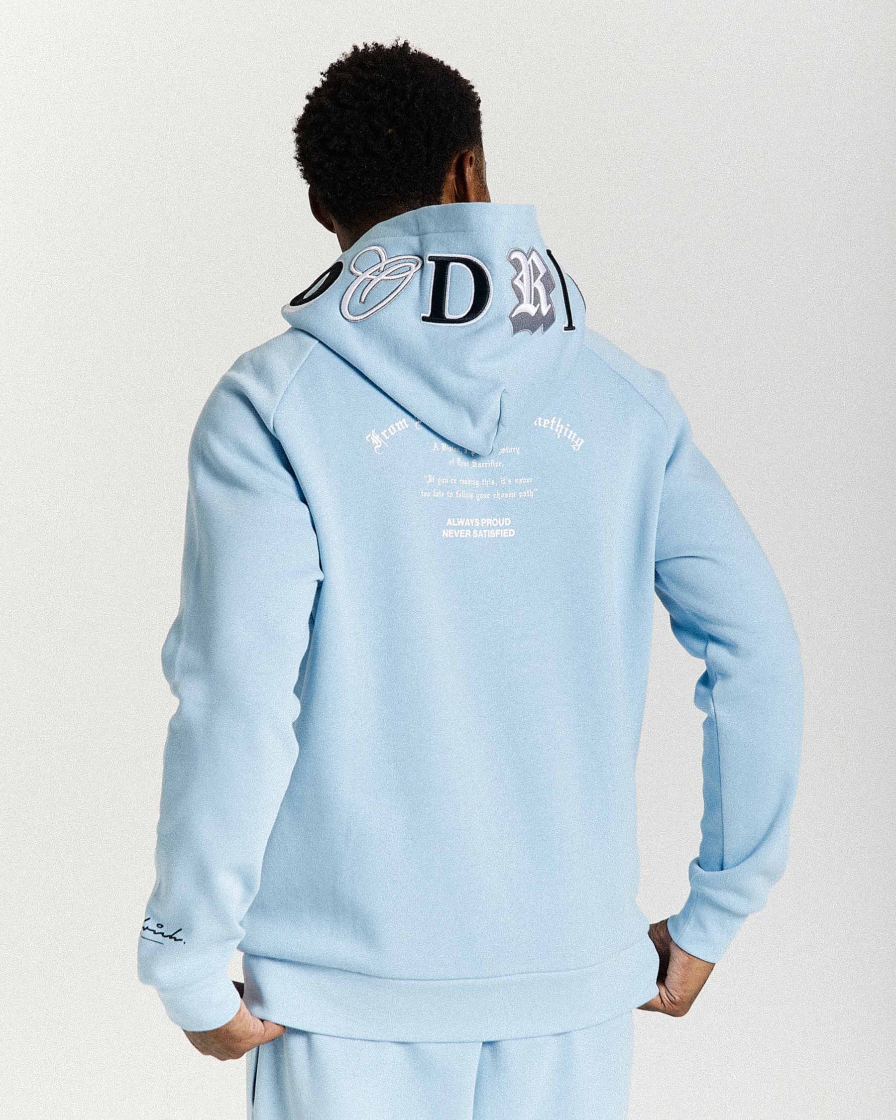 Heat Hoodie - Blue/White