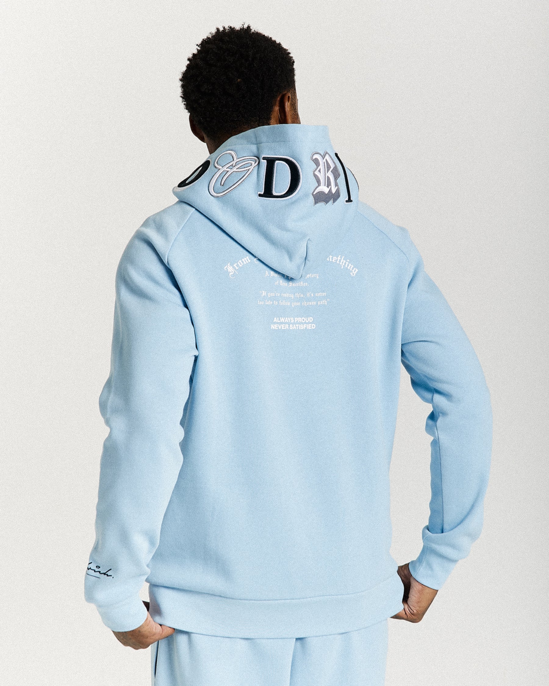 Heat Hoodie - Blue/White