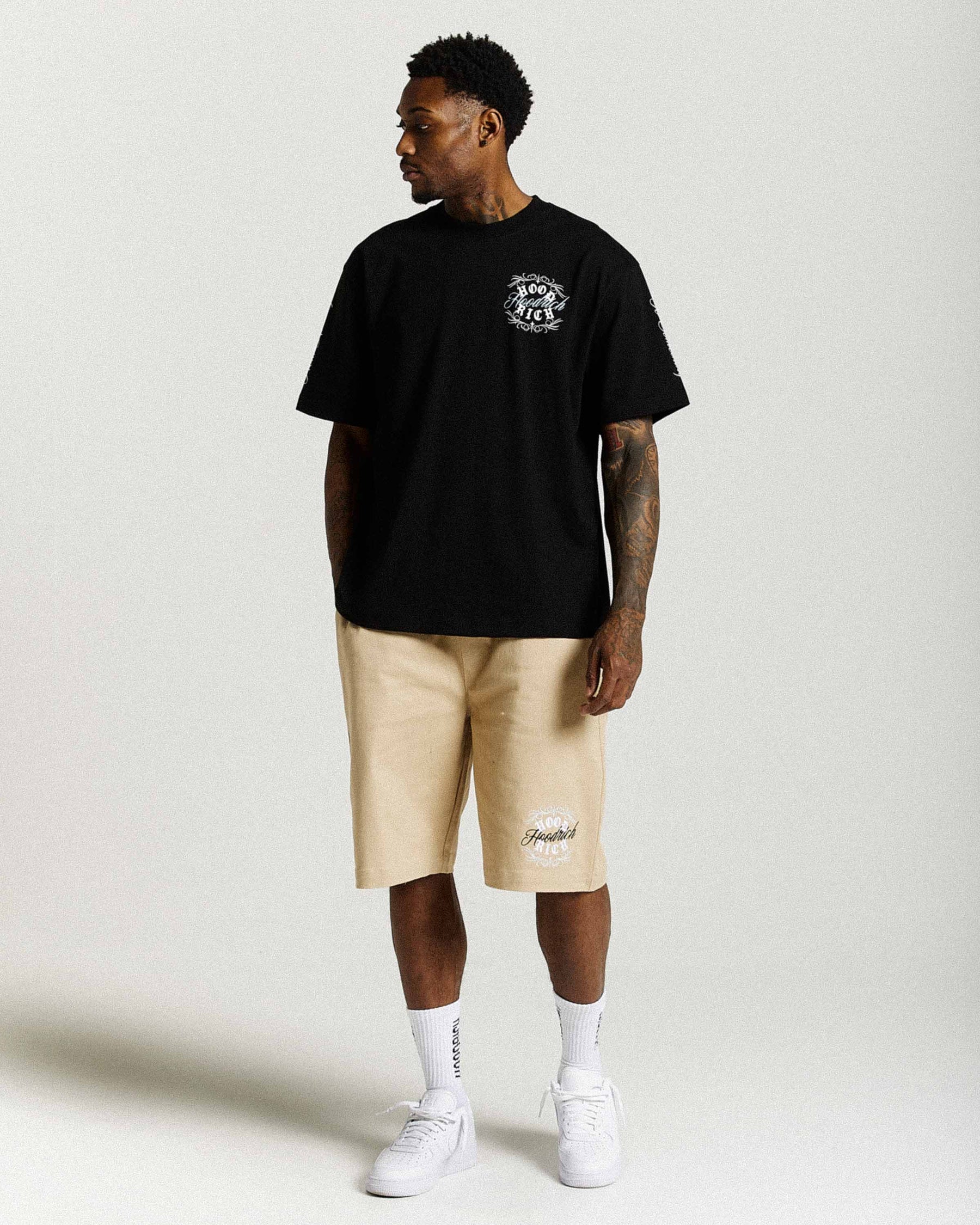 Rito Oversized T-Shirt - Black/White/Blue