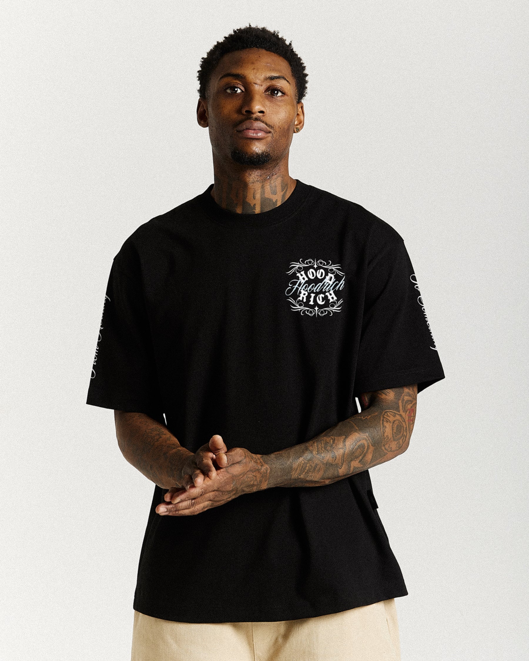 Rito Oversized T-Shirt - Black/White/Blue