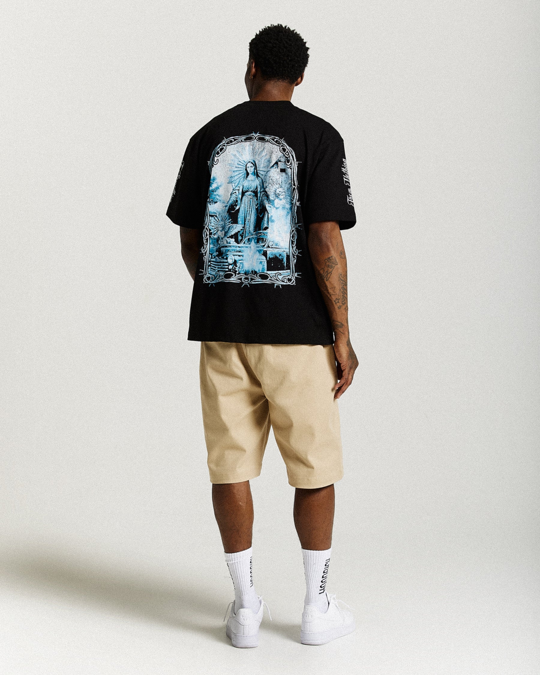 Rito Oversized T-Shirt - Black/White/Blue
