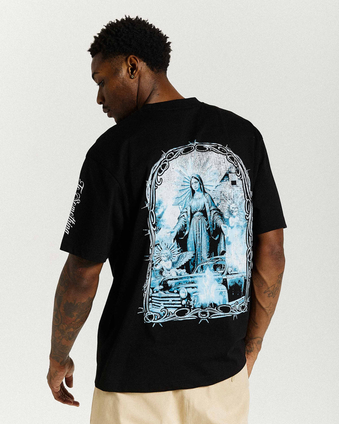 Rito Oversized T-Shirt - Black/White/Blue