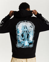 Rito Oversized Hoodie - Black/White/Blue