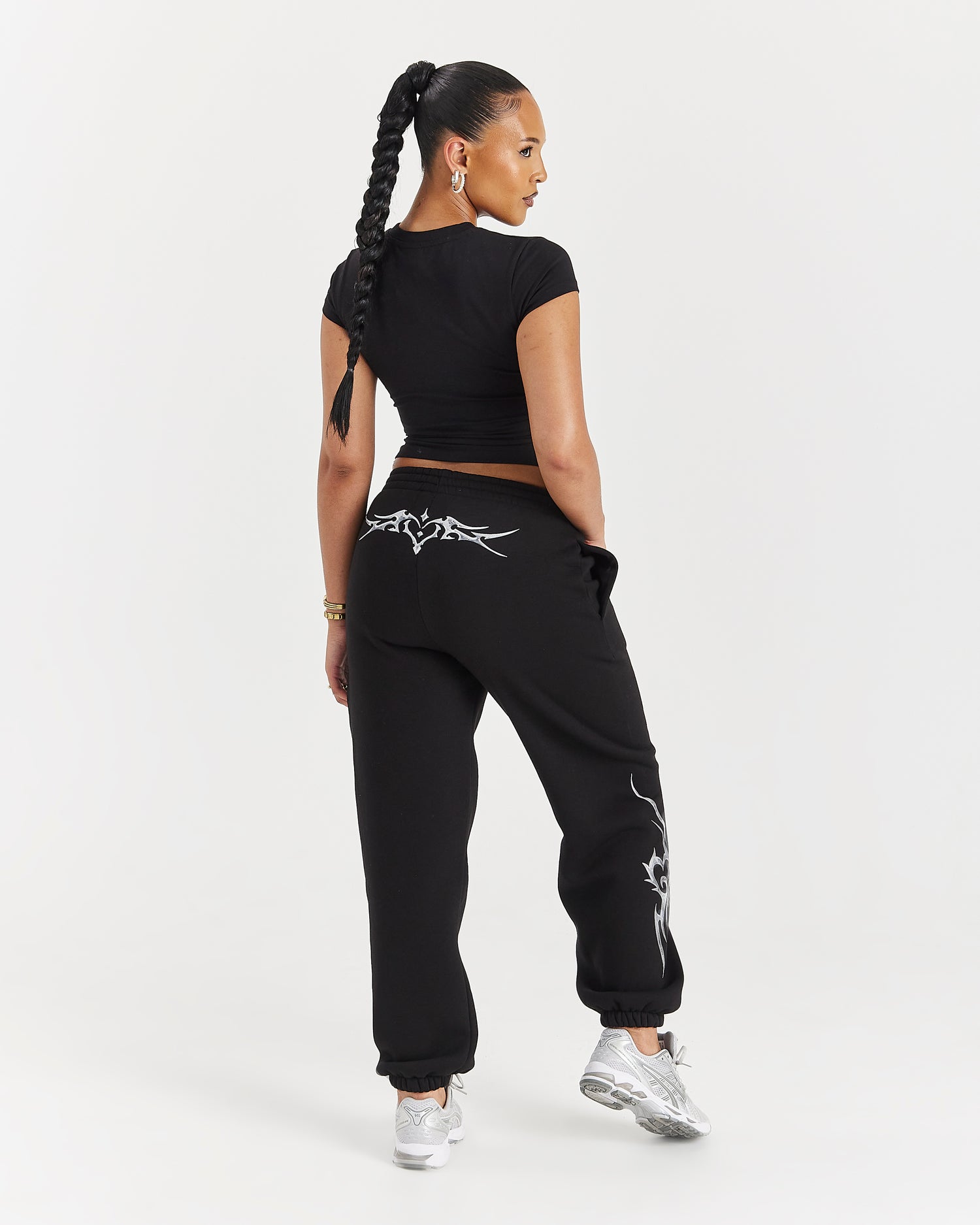 Spark Oversized Joggers - Black/Silver