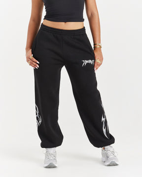 Spark Oversized Joggers - Black/Silver