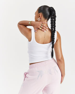 Lustre Vest - White/Rhinestone