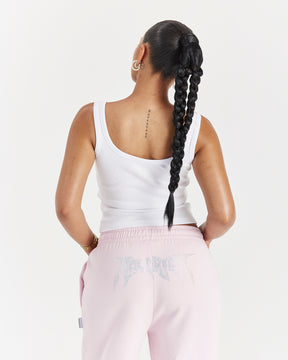 Lustre Vest - White/Rhinestone