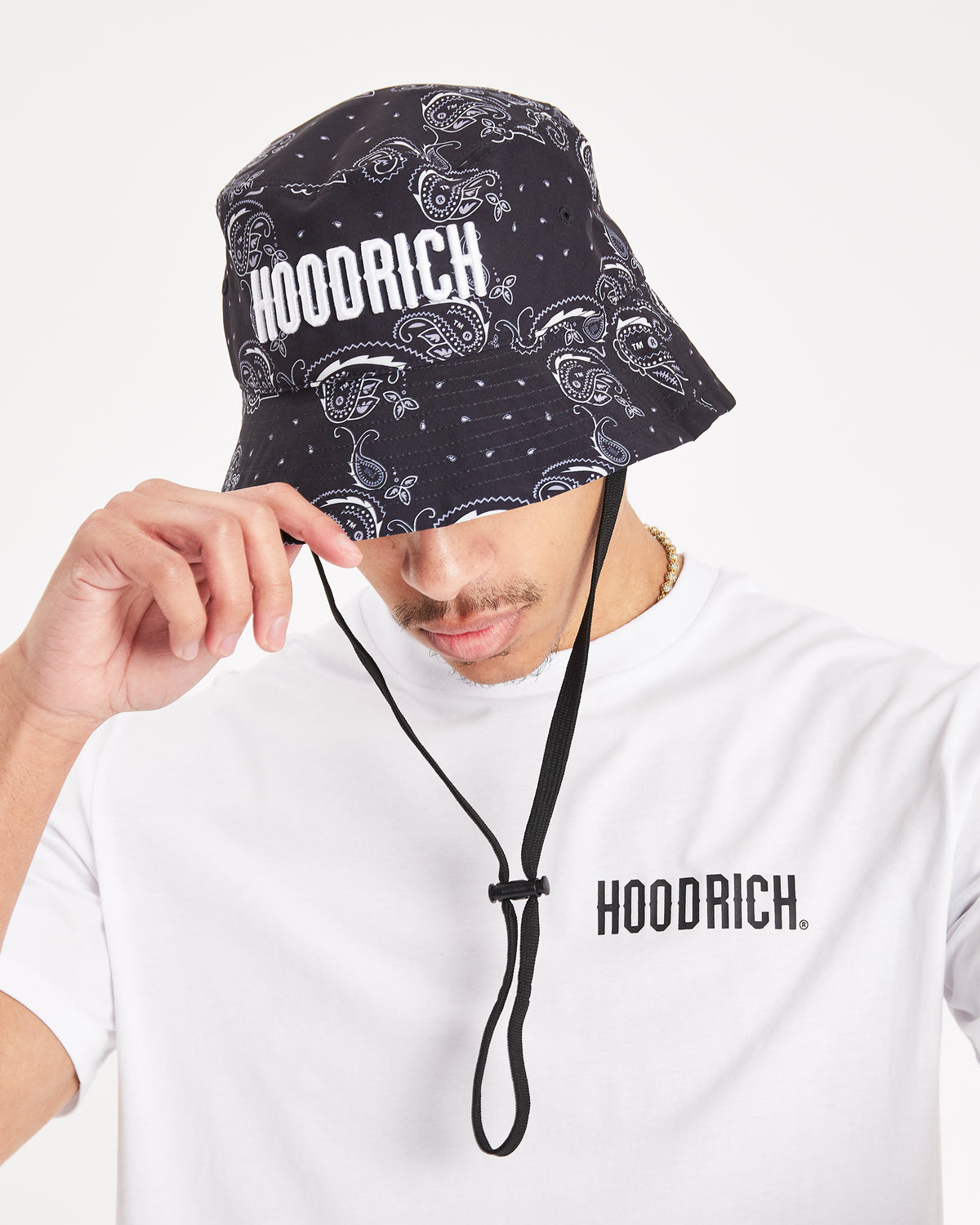 OG Motif Bucket Hat - Black/White
