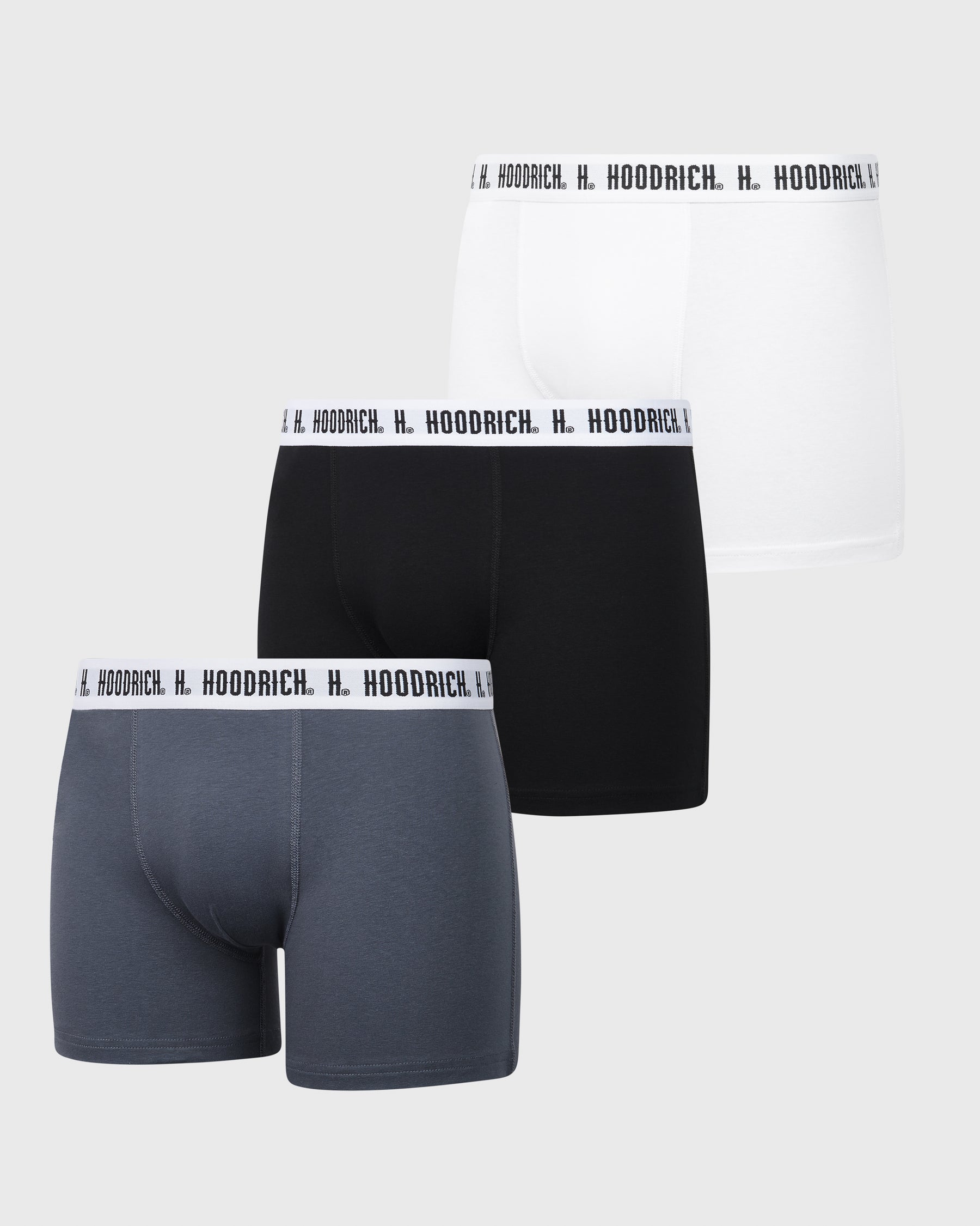 OG Core 3 Pack Boxers - Black/White/Grey